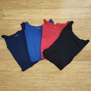 Bundle Deal: Liz Claiborne Womans Suze 2X Crew Neck Long Sleeve T-Shirt